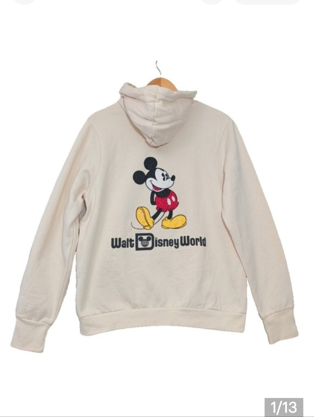 Walt Disney World Mickey Mouse Cream Hoodie